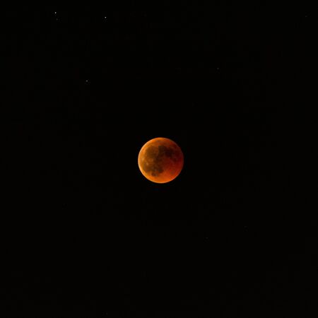 full moon lunar eclipse red moonの写真素材