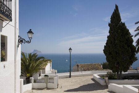 White town in spain near Valencia, Spain