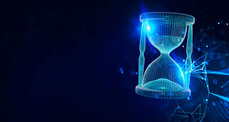 Internet, business, Technology and network concept. Hourglass icon trendy and modern hourglass...
