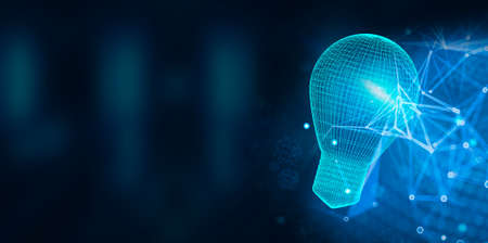 Internet, business, Technology and network concept. Light Bulb innovation Solutionの写真素材