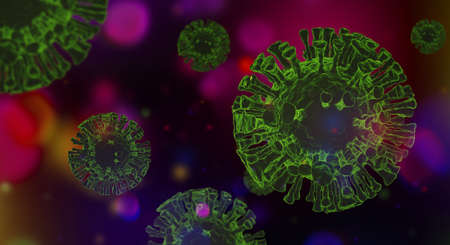 Coronavirus 2019-nCoV. Corona virus outbreaking. Epidemic virus Respiratory Syndrome.の写真素材
