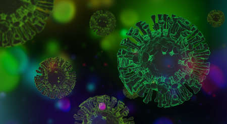 Coronavirus 2019-nCoV. Corona virus outbreaking. Epidemic virus Respiratory Syndrome.の写真素材
