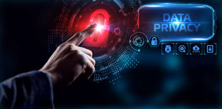 Cyber security data protection business technology privacy concept. Data privacyの写真素材