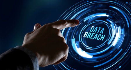 Internet, business, Technology and network concept. Cyber security data protection business technology privacy concept.の写真素材