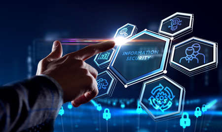 Cyber security data protection business technology privacy concept. Information securityの写真素材