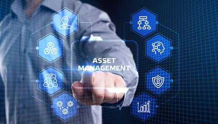 Asset management. Business, Technology, Internet and network concept.の写真素材