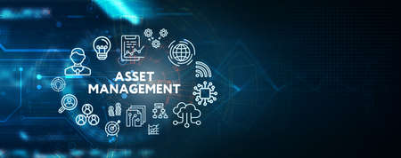 Asset management. Business, Technology, Internet and network concept.の写真素材
