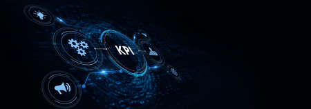 KPI Key Performance Indicator for Business Concept. Business, Technology, Internet and network...