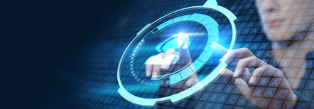 Business, Technology, Internet and network concept. Webinar e-learning. Training concept.の写真素材
