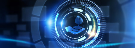ESG Environmental Social Governance concept. Technology, Internet and network concept. 3d illustrationの写真素材