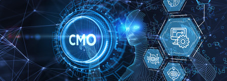 Business, Technology, Internet and network concept. CMO. 3d illustrationの写真素材