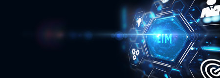 EIM Enterprise information management system. 3d illustrationの写真素材