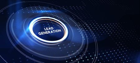 lead generation. Finding and identifying customers for your business products or services. finance concept. 3d illustrationの写真素材