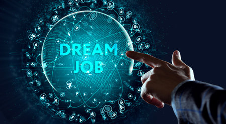 dream job concept. 3d illustrationの写真素材