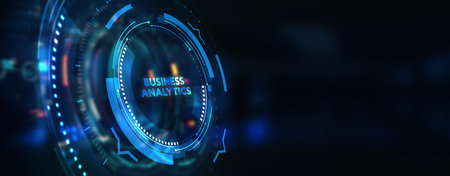 business analytics concept. 3d illustrationの写真素材