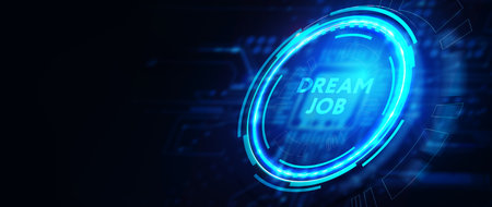 dream job concept. 3d illustrationの写真素材