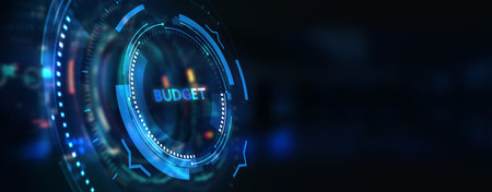 Budget capital finance economy investment money concept. 3d illustrationの写真素材