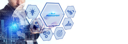 Risk Management and Assessment for Business Investment Concept. Business, Technology, Internet and network concept.の写真素材