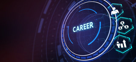 Coach motivate to career growth. Personal development, personal and career growth. Potential concepts. 3d illustrationの写真素材