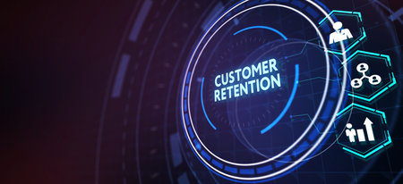 Customer service and care, patron protection, customer personalization. 3d illustrationの写真素材