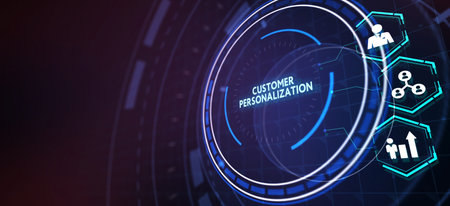 Customer service and care, patron protection, customer personalization. 3d illustrationの写真素材