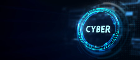 Cyber security data protection business technology privacy concept. 3d illustrationの写真素材