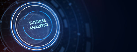 Business analytics conceptBusiness, Technology, Internet and network concept. 3d illustrationの写真素材