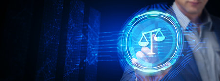 Business, Technology, Internet and network concept. Employment Law.の写真素材