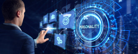Personality. Business, Technology concept.の写真素材