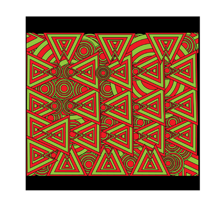 Vector - Retro vintage 80s memphis geometric fashion style seamless pattern illustration background. Ideal for fabric design, paper print and website backdrop. vector file.のイラスト素材