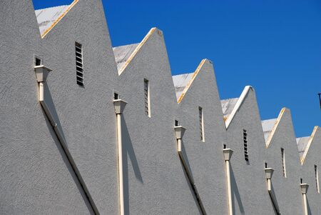 Saw tooth warehouseの写真素材