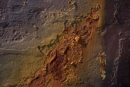 Texture of old rusty metal  part of a ship の写真素材