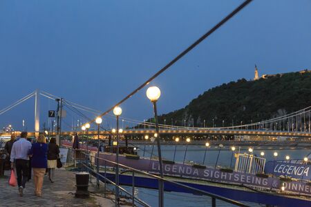 budapest nightviewのeditorial素材