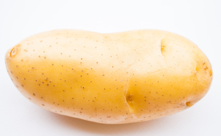 potato on white background close upの写真素材