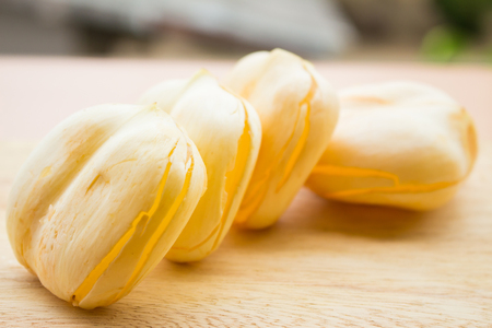 Toddy Palm,Sugar Palm On the wooden floorの写真素材