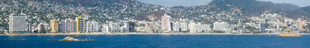 A panoramic view of the skyscraper riviera of Acapulco, Mexico.の写真素材