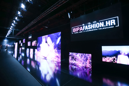 ZAGREB, CROATIA- OCTOBER 11, 2016: Sign of Bipa Fashion.hr on the screen on the Bipa Fashion.hr...