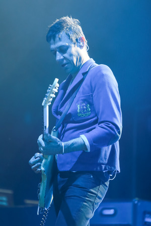 ZAGREB, CROATIA - 25th June, 2018 : British-American indie rock band The Kills performs on the OTP World stage during the first day of 13th INmusic festival located on the lake Jarun in Zagreb, Croatia.のeditorial素材