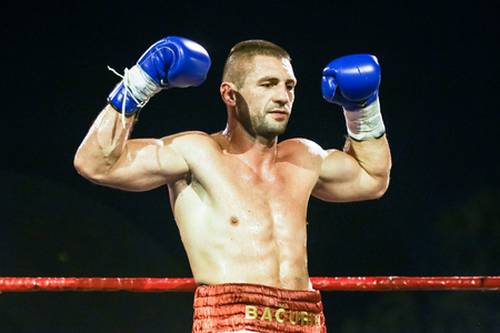 Zagreb, Croatia - 15 Sep, 2018 : Memorial boxing tournament Danijel Kalanj. Boxing match between the...