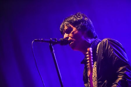 Zagreb, Croatia - 24th June, 2019 : Johnny Marr english musician, songwriter and singer performs on the 14th INmusic festival located on the lake Jarun in Zagreb, Croatia.のeditorial素材