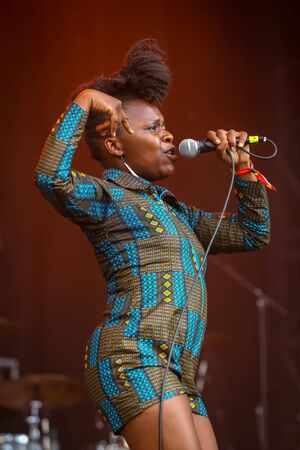 Zagreb, Croatia - 25th June, 2019 : Gato Preto performs on the 14th INmusic festival located on the lake Jarun in Zagreb, Croatia.のeditorial素材