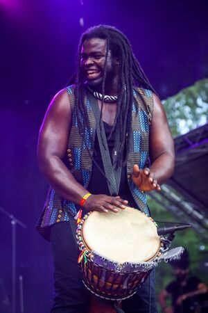 Zagreb, Croatia - 25th June, 2019 : Gato Preto performs on the 14th INmusic festival located on the lake Jarun in Zagreb, Croatia.のeditorial素材