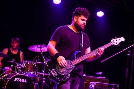Zagreb, Croatia - 26th June, 2019 : Post rock instrumental band The Ills performs on the 14th INmusic festival located on the lake Jarun in Zagreb, Croatia.のeditorial素材