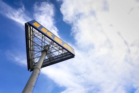 Zagreb, Croatia - 17th, August, 2019 : Big board sign Ikea in front of Ikea shopping center in Zagre, Croatia.のeditorial素材