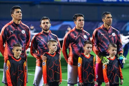 Zagreb, Croatia - December 11, 2019 : Dinamo Zagreb vs Manchester City,UEFA Champions League,...