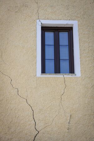 Damage building after a strong earthquake of 5.5 on the Richter scale in Zagreb, Croatia.の写真素材