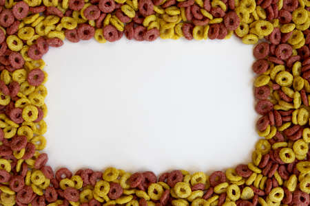 delicious   oat cereal in large pile, cereal   background, delicious and useful breakfast, frame...