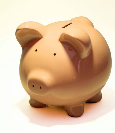 orange pigy mony boxの写真素材