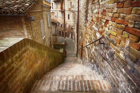 Urban scene in Urbino, Italyのeditorial素材