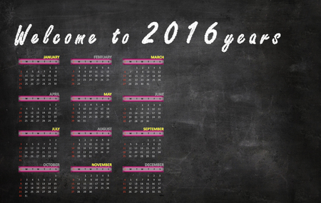 Calendar 2016 Inglese version.